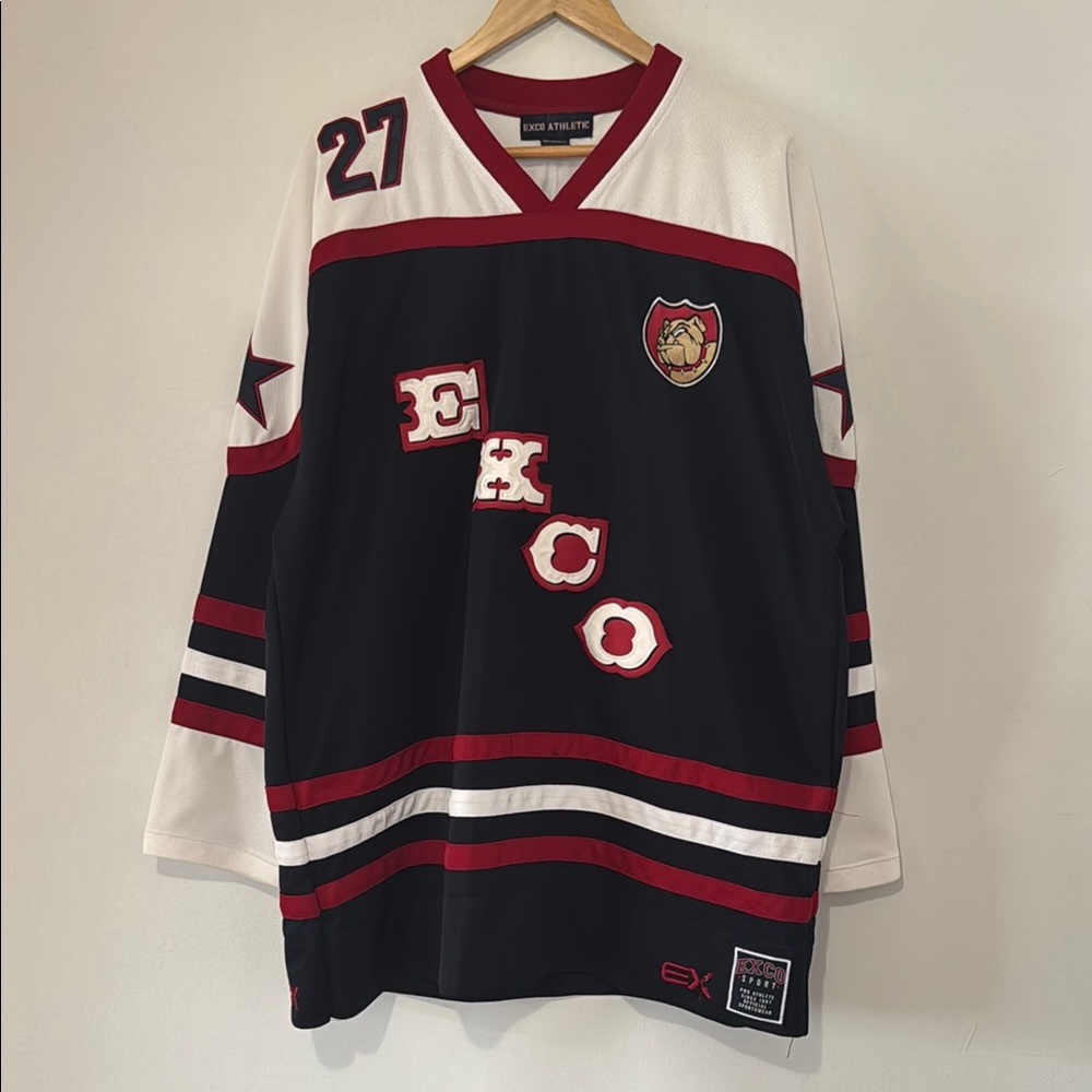 Vintage Exco Bulldog Hockey Jersey / Y2K / EXCO Blueliner #27
